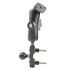 RAM Mount Aluminum UNIVERSAL Motorcycle Handle Mount with Dual 1'' Ball Arm Assembly