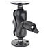 RAM Mount Aluminum Dual 3.68 inch Round Plate Short Arm 2.25 inch Ball Mount