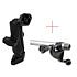 RAM Mount Plastic Double Diamond Plate Mount with Extra Aluminum Yoke Clamp Base