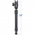 RAM Mount Plastic 14 inch Extension Pole with 1 inch Ball and Double Socket Arm