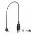 3BR Powersports Garmin USB to miniUSB Power Cable 9 Inch for Garmin GPS