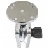 RAM Mount Chrome Short Arm Round Plate Open Socket Assembly