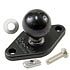 RAM Mount Aluminum Flat Panel Mounting Plate with 1 inch Ball and Short Hardware