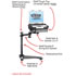 RAM Mount Honda Accord Dual Arm Laptop Vehicle Mount RAM Mount Honda Accord Dual Arm Laptop Vehicle Mount