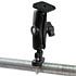 RAM Mount Steel U-Bolt with Aluminum Standard Arm and Diamond Plate Assembly