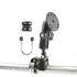RAM Mount Aluminum 2.5 inch dia Round Plate on Utility Strap Base Mount