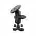 RAM Mount Stainless Steel U-Bolt with Aluminum Short Arm and 2.5'' Round Plate with Caps NO HARDWARE