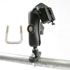 RAM Mount Aluminum Round and Square U-Bolt Mount with Belt Button Clip Holder