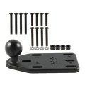 RAM Mount Aluminum Motorcycle Extended Reservoir Cover Base with 1 inch Ball
