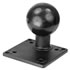 RAM Mount Aluminum 75mm 100mm VESA Plate with Reinforced Post 3.37'' Ball