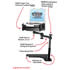 RAM Mount Chevrolet Malibu Dual Arm Laptop Vehicle Mount RAM Mount Chevrolet Malibu Dual Arm Laptop Vehicle Mount