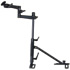 RAM Mount Aluminum Vehicle Seat Rail Base Pedestal with Dual Swing Arm and 2.5'' dia Plate