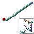 RAM Mount Aluminum Vehicle Seat Rail Base Pedestal Mount Support Arm and Hardware
