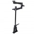 RAM Mount Aluminum Vehicle Bi-Pod 2'' x 5'' Base Pedestal with Double Swing Arm and 2.5'' dia Plate