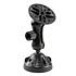 RAM Mount Plastic Locking Suction Cup with Grip-Lock Arm and Round Plate