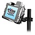 RAM Mount Itronix Duo Touch Tablet Cradle on Round Pole Clamp 1.5in Ball Mount