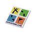 Geocaching Lapel and Hat Pin 1 x 0.75 inches