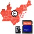 Navionics HotMaps Platinum East USA Lakes microSD with SD Adapter