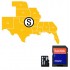 Navionics HotMaps Platinum South USA Lakes microSD with SD Adapter