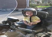 Grandpa's Little Darling Checking the GPS