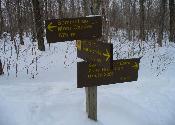 The trails are well sign