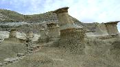 Hoodoos in Drumheller on the way to Calgary.
