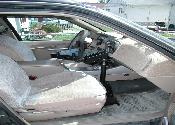 Ram Mount in lowest possible setting and seat fully forward