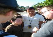 showing the youth how the units work