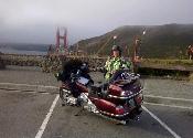 Bundled-up like the Michelin [girl] on the way back to WA state