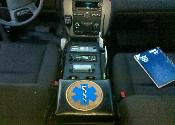 The front console