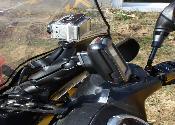 Front shot of triple mount through windshield. Front shot of triple mount through windshield.