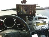 Mounted in my Toyota Matrix
