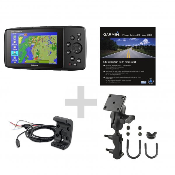 Garmin GPSMAP 276Cx Motorcycle Street Mapping Bundle
