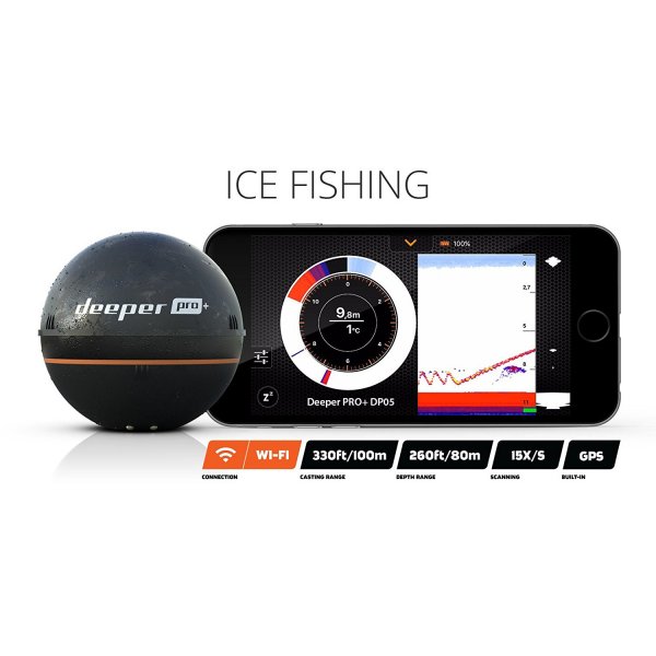 Deeper Smart Sonar PRO Plus Portable Wireless Wi-Fi FishFinder