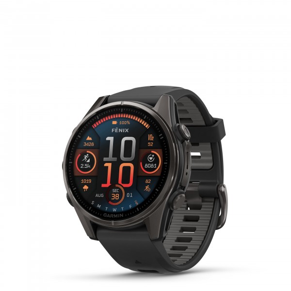 Garmin fenix 8 43mm AMOLED Sapphire Carbon Gray DLC Titanium with