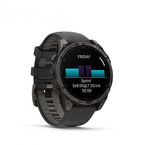 Garmin fenix 8 47mm AMOLED Sapphire Carbon Gray DLC Titanium with