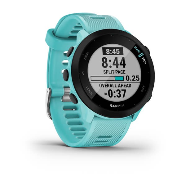Garmin Forerunner 55 Aqua GPS Running Watch with Texel Power Bundle
