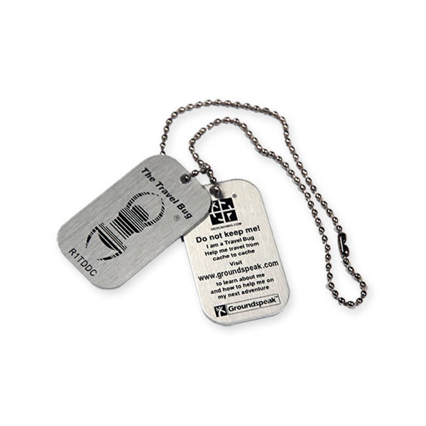 thumbnail image 2 of Geocaching Travel Bug Silver With Copy Tag - Original Groundspeak Standard Travelbug 2 of 6