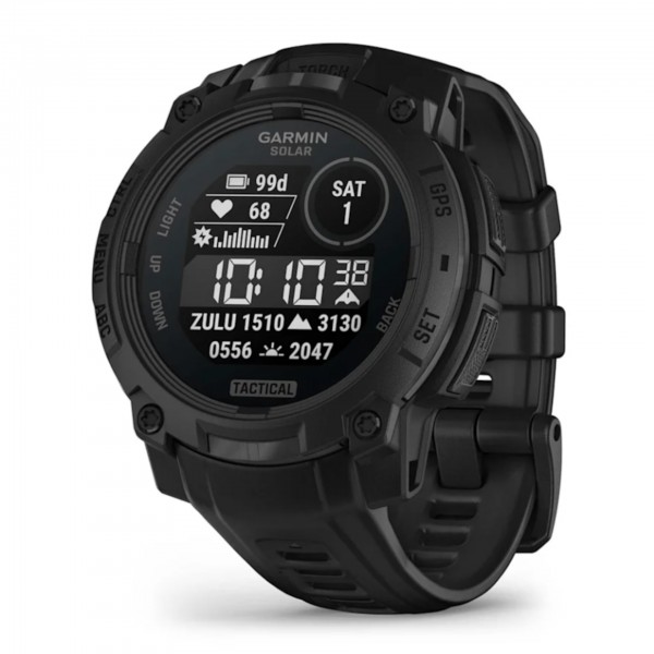 Garmin Instinct 3 45mm Solar Tactical Edition GPS Watch Black