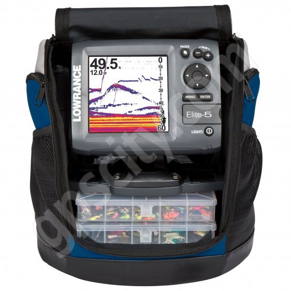 Lowrance Elite5 IceMachine Color Fishfinder and GPS Chartplotter