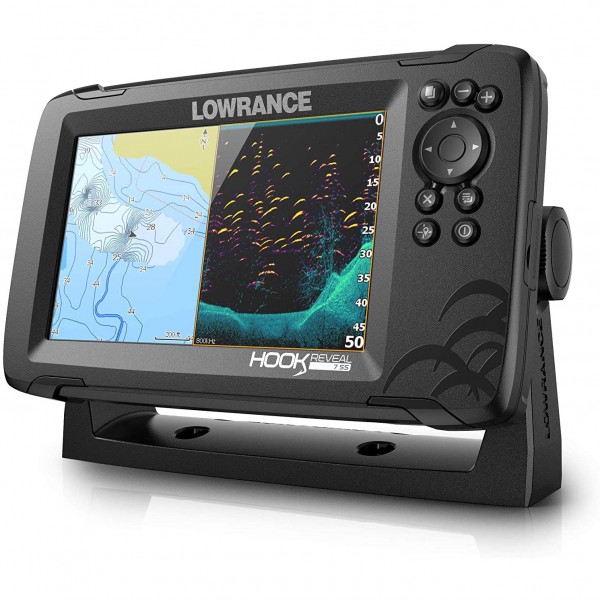 Lowrance HOOK Reveal 7 with US Inland Lakes and SplitShot Transducer