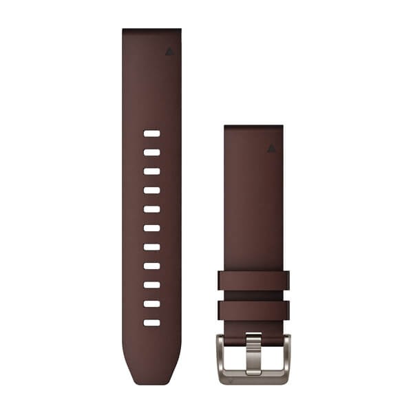 ラウンド用品・アクセサリー GARMIN QUICKFIT 22 WATCH BAND Garmin QuickFit 22 Watch Band Oxford Brown Leather
