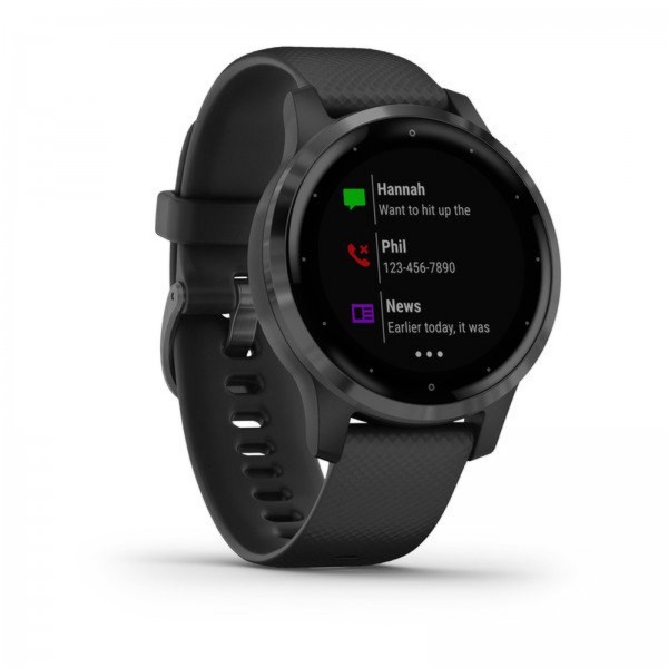 Garmin vivoactive 4S Black with Slate Hardware