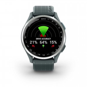 Garmin Approach S44 GPS Golf Watch Silver Aluminum with Twilight
