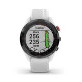 Garmin Approach S62 GPS Golf Watch with White Silicone Band