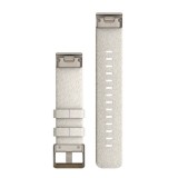 Garmin QuickFit 20 Watch Band Cream Heathered Nylon with Soft Gold