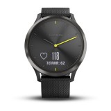 GARMIN - GARMIN　vivomoveHR Sport Black Garmin Vivomove HR Sport Smartwatch, Black, L, 010-01850-01